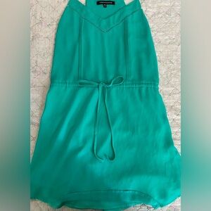 Teal Sleeveless Tie-Waist Dress